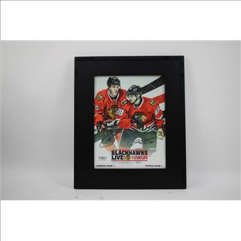 Blackhawks Live! Radio 720 WGN Andrew Shaw, Patrick Lane Signed Framed Photo
