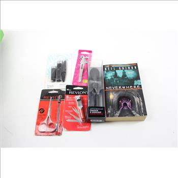 Blackweb Portable Charger, Bike Lock With Keys, UTG Pro Deluxe Quad-rail Gas Block, Neverwhere By Neil Gaiman, And More, 3+ Piec