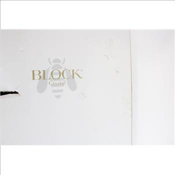 Block Crystal Tulip Platter