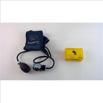 Blood Pressure Cuff And Fingertip Pulse Oximeter