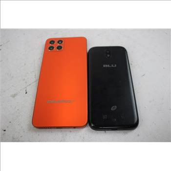 BLU And Celero Cell Phone Lot, 2  Pieces, Sold For Parts