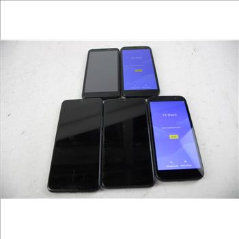 BLU And More Cell Phone Lot, 5 Pieces, Sold For Parts