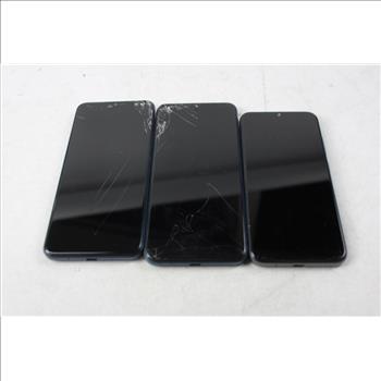 BLU Cell Phone Lot, 3 Pieces, Sold For Parts