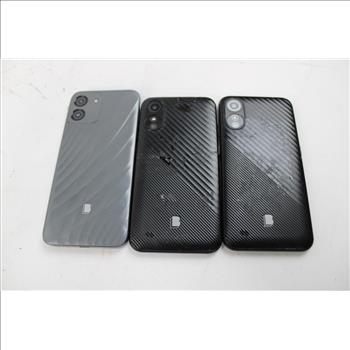 Blu Cell Phone Lot, 3 Pieces, Sold For Parts
