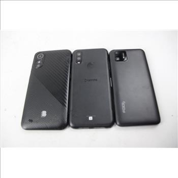 Blu, Kyocera, Foxx Cell Phone Lot, 3 Pieces, Sold For Parts
