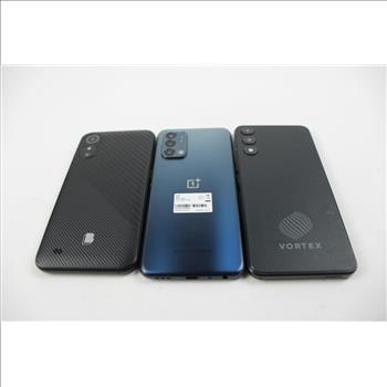 Blu, Vortex, 1+ Cell Phone Lot, 3 Pieces, Sold For Parts