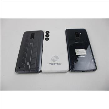 Blu, Vortex, Samsung Cell Phone Lot, 3 Pieces, Sold For Parts