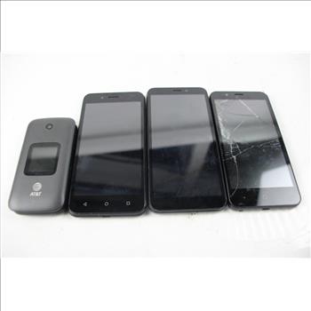 Blu, Zte, Umx Cell Phone Lot, 4 Pieces, Sold For Parts