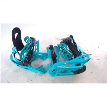 Blue Burton Snowboard Bindings
