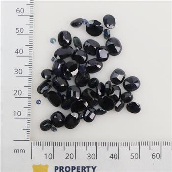 Blue Faceted Loose Jewelry Craft Stones, 40+ Stones