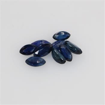 Blue Faceted Loose Jewelry Craft Stones, 6+ Stones