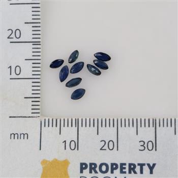 Blue Faceted Loose Jewelry Craft Stones, 6+ Stones