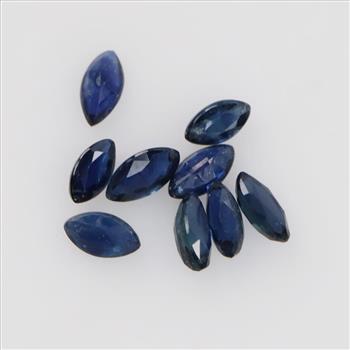 Blue Faceted Loose Jewelry Craft Stones, 6+ Stones