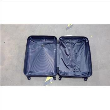 Blue Hardshell Rolling Suitcase