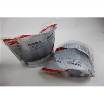 Blue Hawk Nitrile-Coated Large Gloves, 3M Goggles, And 3M Face Shields, 7 Pieces