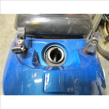 Blue Motor Scooter Moped