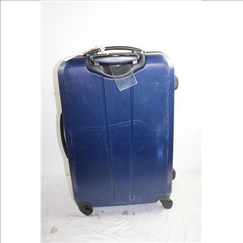 Blue Nautica Rolling Hardshell Suitcase