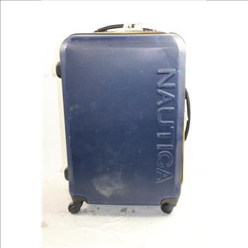 Blue Nautica Rolling Hardshell Suitcase