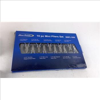 Blue Point 10 Piece Mini Pliers Set And More 4 Pieces