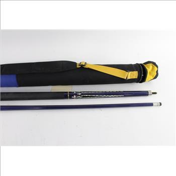 Blue Pool Cue With Case