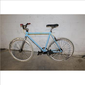 Blue Single Speed Road Bike