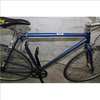 Blue Single Speed Road Bike