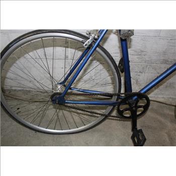 Blue Single Speed Road Bike