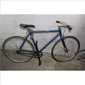 Blue Single Speed Road Bike