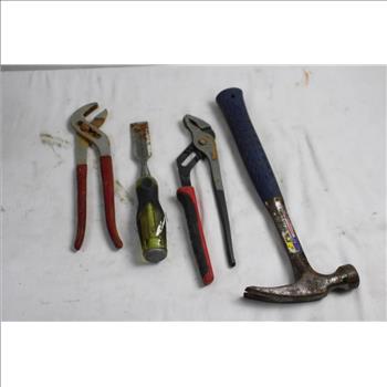 Blue Tool Box With Misc Tools