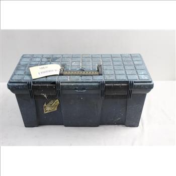 Blue Tool Box With Misc Tools