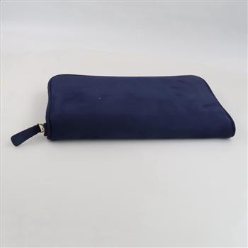 Blue Zipper Travel Jewelry Pouch