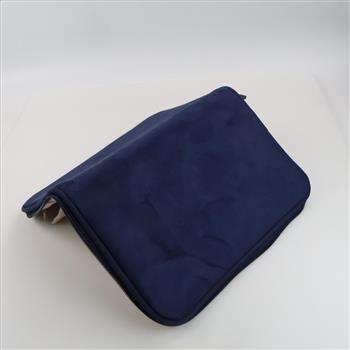 Blue Zipper Travel Jewelry Pouch
