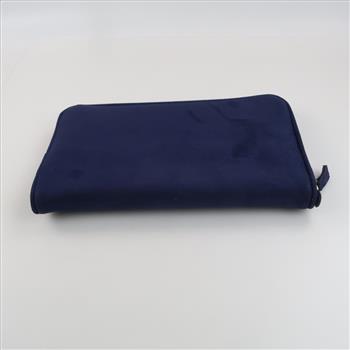 Blue Zipper Travel Jewelry Pouch