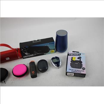 Bluetooth Speakers, Bluetooth Earbuds, Blood Glucose Meter 9 Pieces