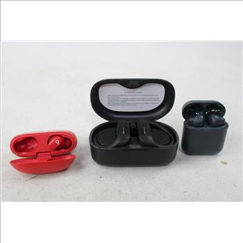 Bluetooth Wireless Earbuds With Charging Case, 3 Pieces