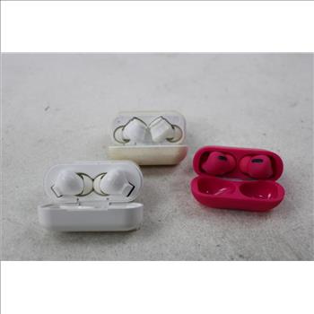 Bluetooth Wireless Earbuds With Charging Case, 3 Pieces