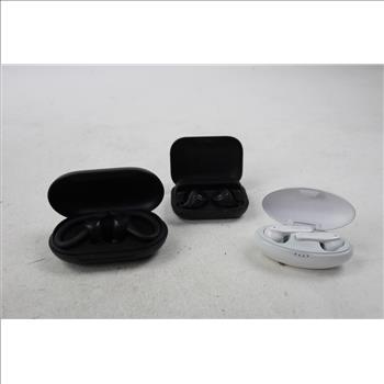 Bluetooth Wireless Earbuds With Charging Case, 3 Pieces
