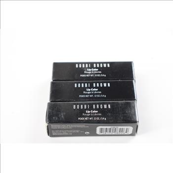 Bobbi Brown Lip Color, 3 Pieces, 8/93 Shades