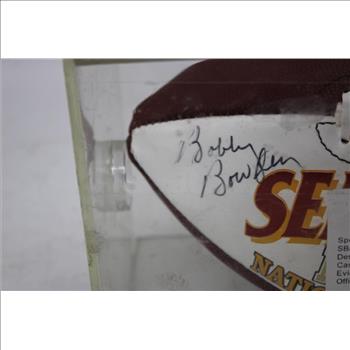 Bobby Bowden Autograph Florida State Seminoles 1993 Championship Football