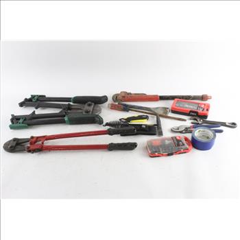 Bolt Cutter, Ratcheting Screwdriver Set, And More, 11 Pieces