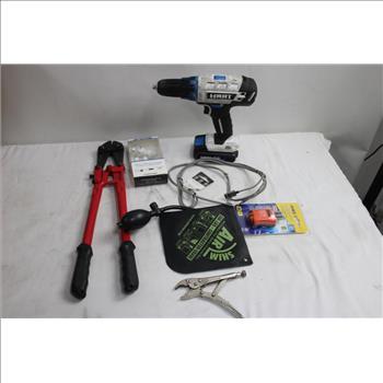 Bolt Cutters, Drill Driver And More