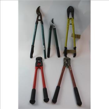 Bolt Cutters & Pruning Shears; 4 Pieces