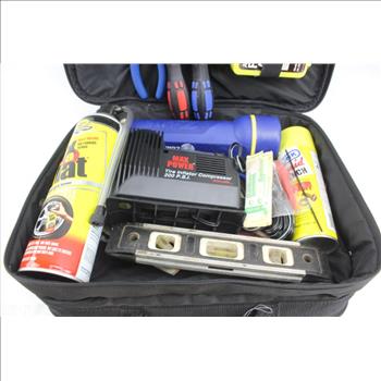 Bon-Aire Tire Inflator Compressor, Pennzoil Roadside Inflator/Sealer, Hand Tools, & More; 10+ Pieces