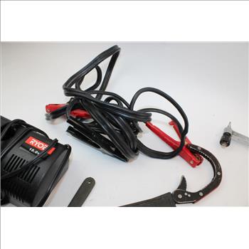 Booster Cables, Ryobi Battery Charger, & More; 7 Pieces