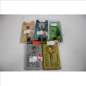 Bosch Spiral Router Bits, Black & Decker Forstner Bits, And More Bits, 13 Pieces