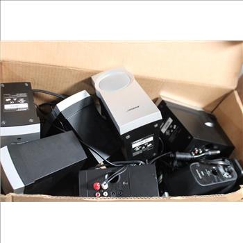 Bose Companion 2" Computer Speakers, Creative A60 Speakers Bulk Lot, 9 Pieces