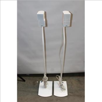 Bose Double Cube Speakers With Bose Official Stands: 2 Items