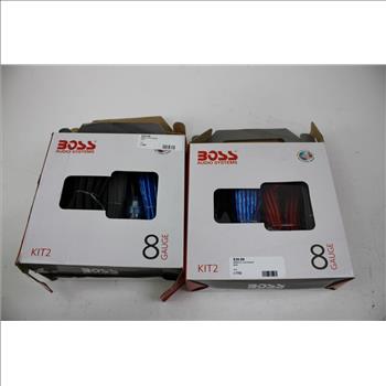 BOSS Audio Systems KIT2 8-Gauge Amplifier Installation Kits, 2 Pieces