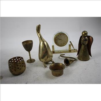 Box Of Brass Items