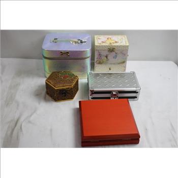 Box Of Jewelry Boxes / Lunchs Boxes